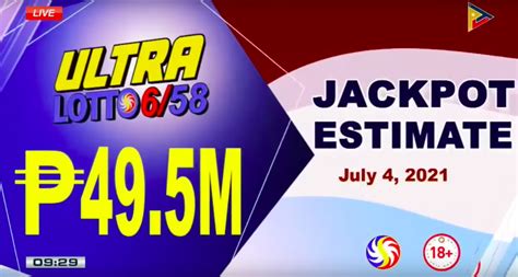 UltraLotto 6/58 PCSO Results – PHILIPPINE PCSO LOTTO .